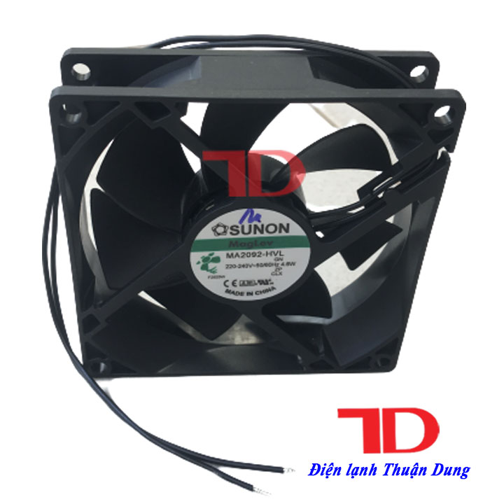 Quạt tủ lạnh SANYO 9x9 cm 220V 4.6W 2 dây