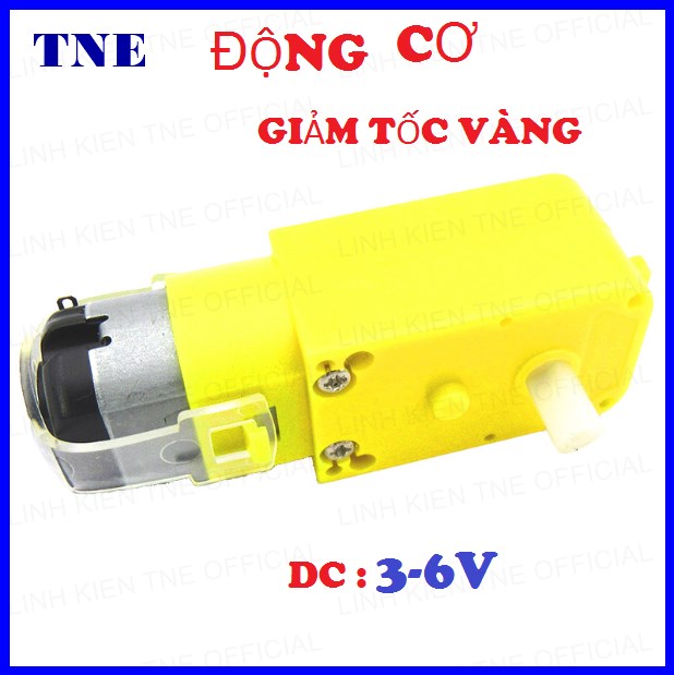 [HCM]Động Cơ Giảm Tốc Vàng DC 3V-9V - Chế Xe Mô Hình- RoBot