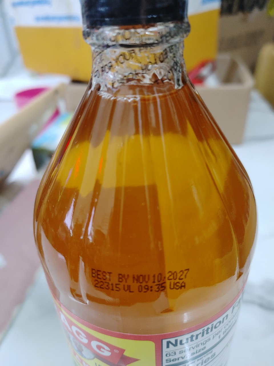Giấm táo hữu cơ Bragg 473ml - Raw Apple Cider Vinegar - Ăn Kiêng - Giảm cân - Giảm Cholesterol - Ăn thực dưỡng - Organic Stores