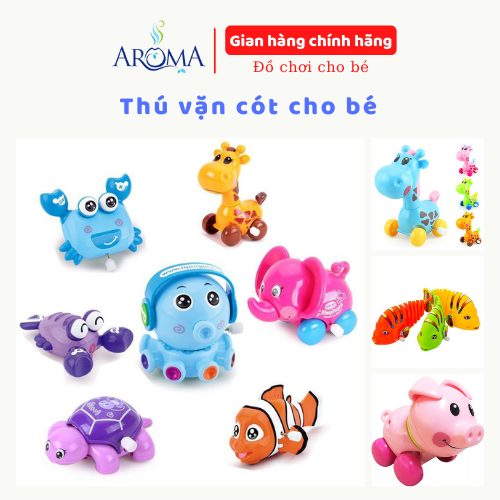 Đồ Chơi  vặn cót hình thú – Con Thú Chạy Cót Dễ Thương Cho Bé