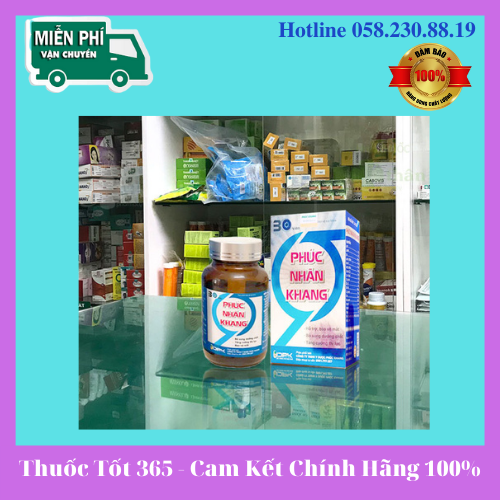 Phúc nhãn khang - tặng khẩu trang cao cấp - viên bổ mắt phúc nhãn khang - thuốc tốt 365
