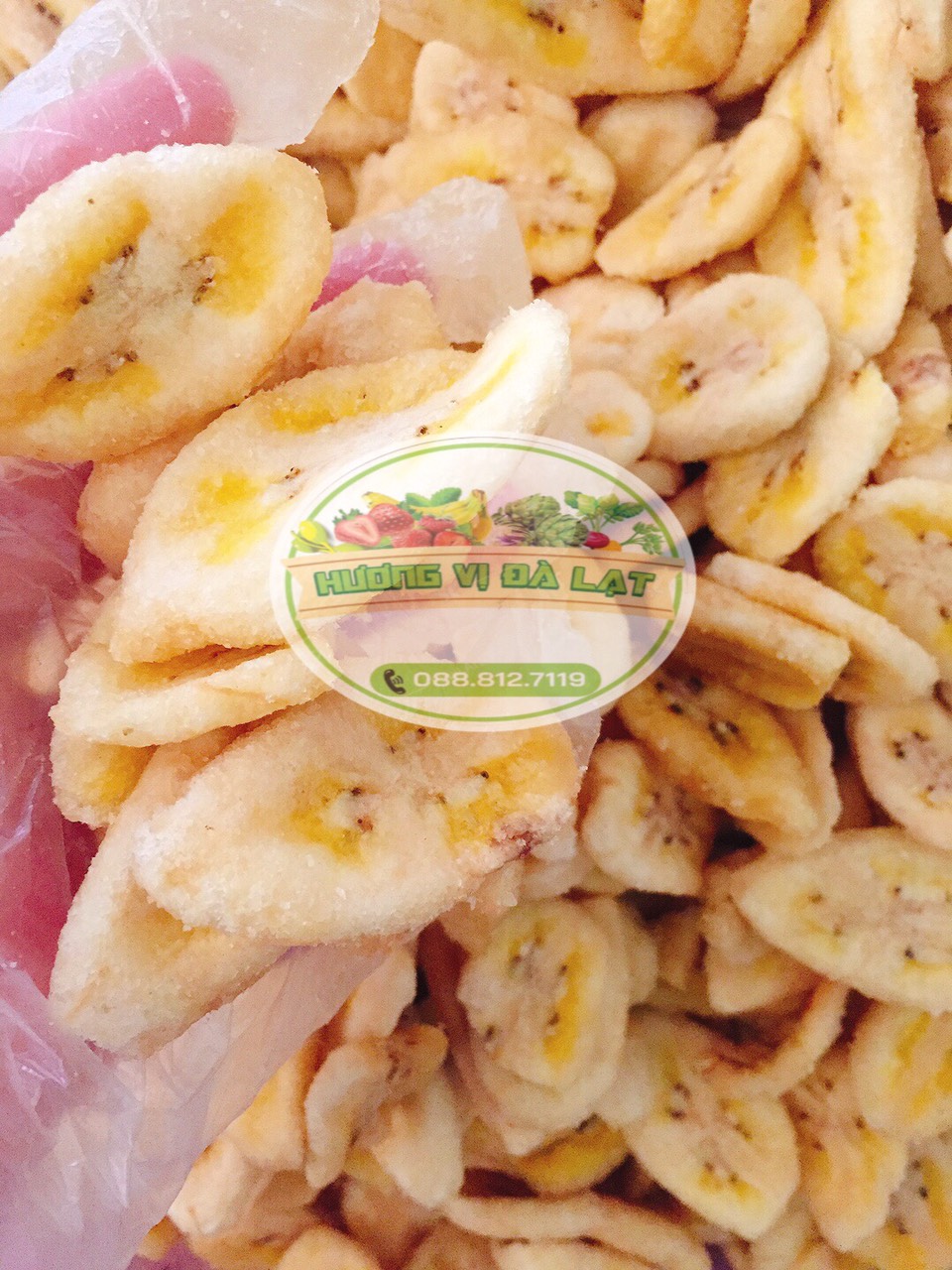 500G Chuối sấy giòn không đường
