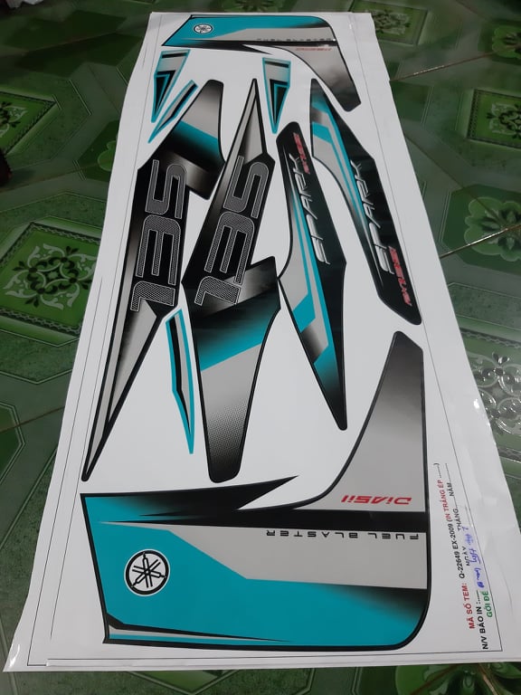 Tem rời ex 2010 xanh bạc