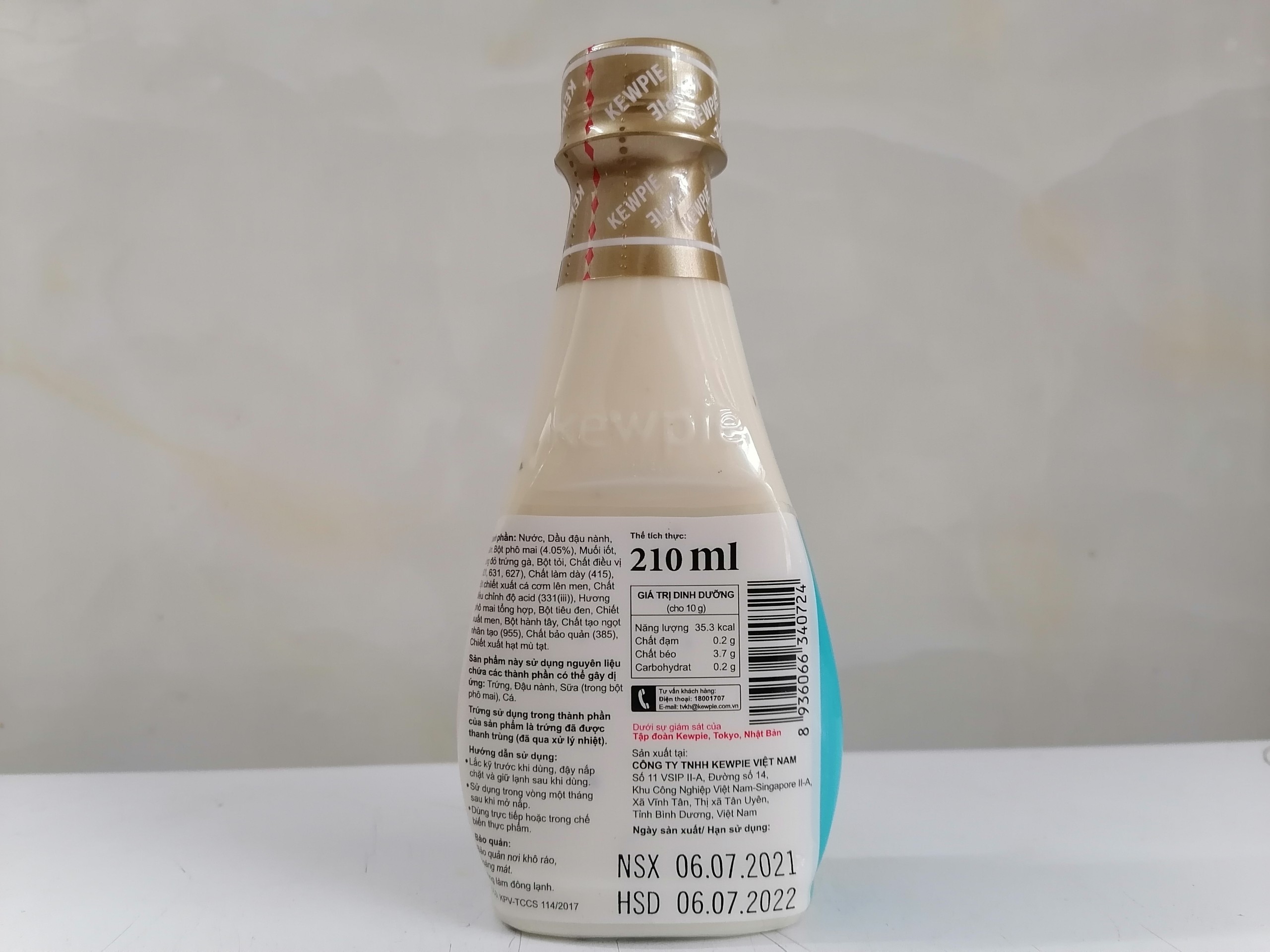 [Chai 210ml] XỐT PHÔ MAI [VN] KEWPIE Dressing Caesar
