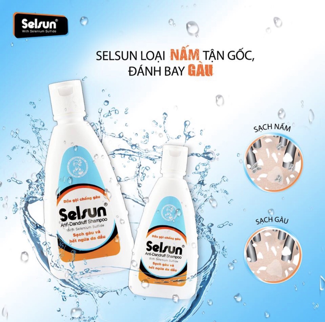 Shampoo anti-dandruff Selsun (100ml)