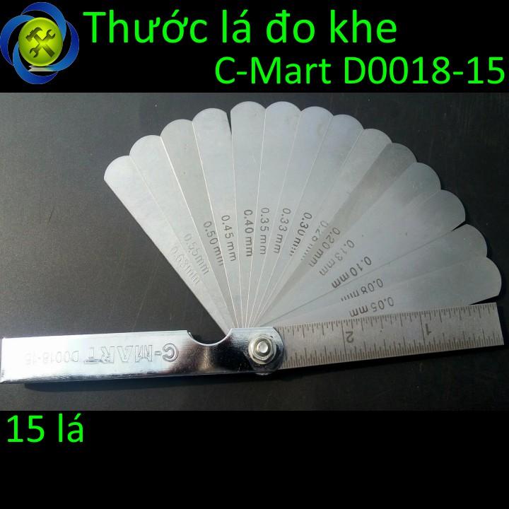 [HCM]Thước lá đo khe C-Mart D0018-15 15 lá