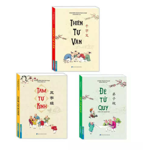 Combo 3 cuốn tam tự kinh+thiên tự văn+đệ tử quy