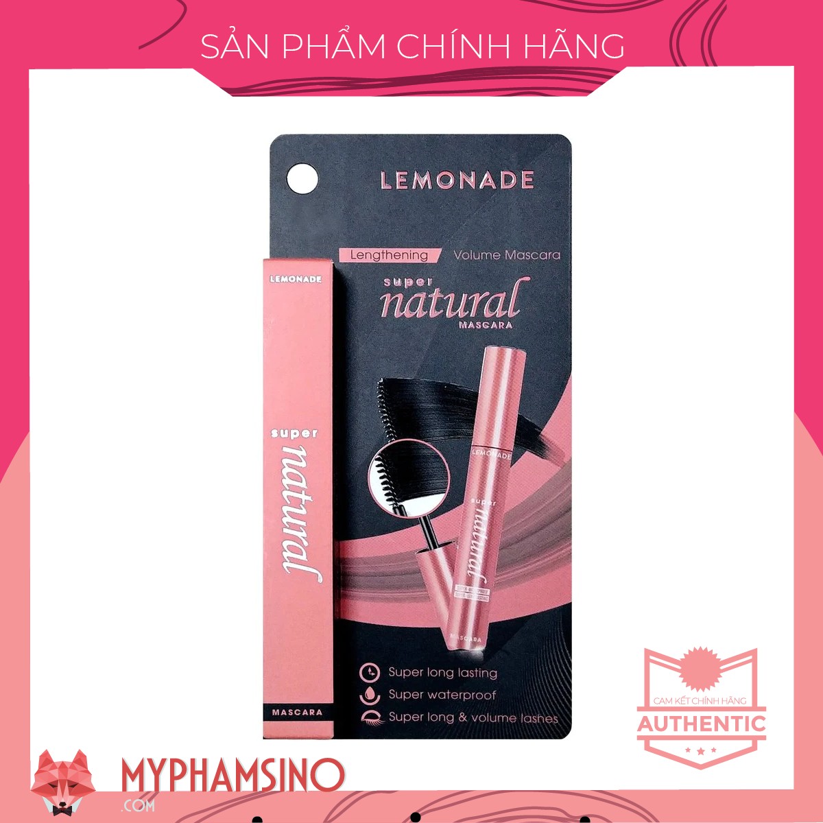 [CHÍNH HÃNG] Mascara Lemonade SuperNatural Black