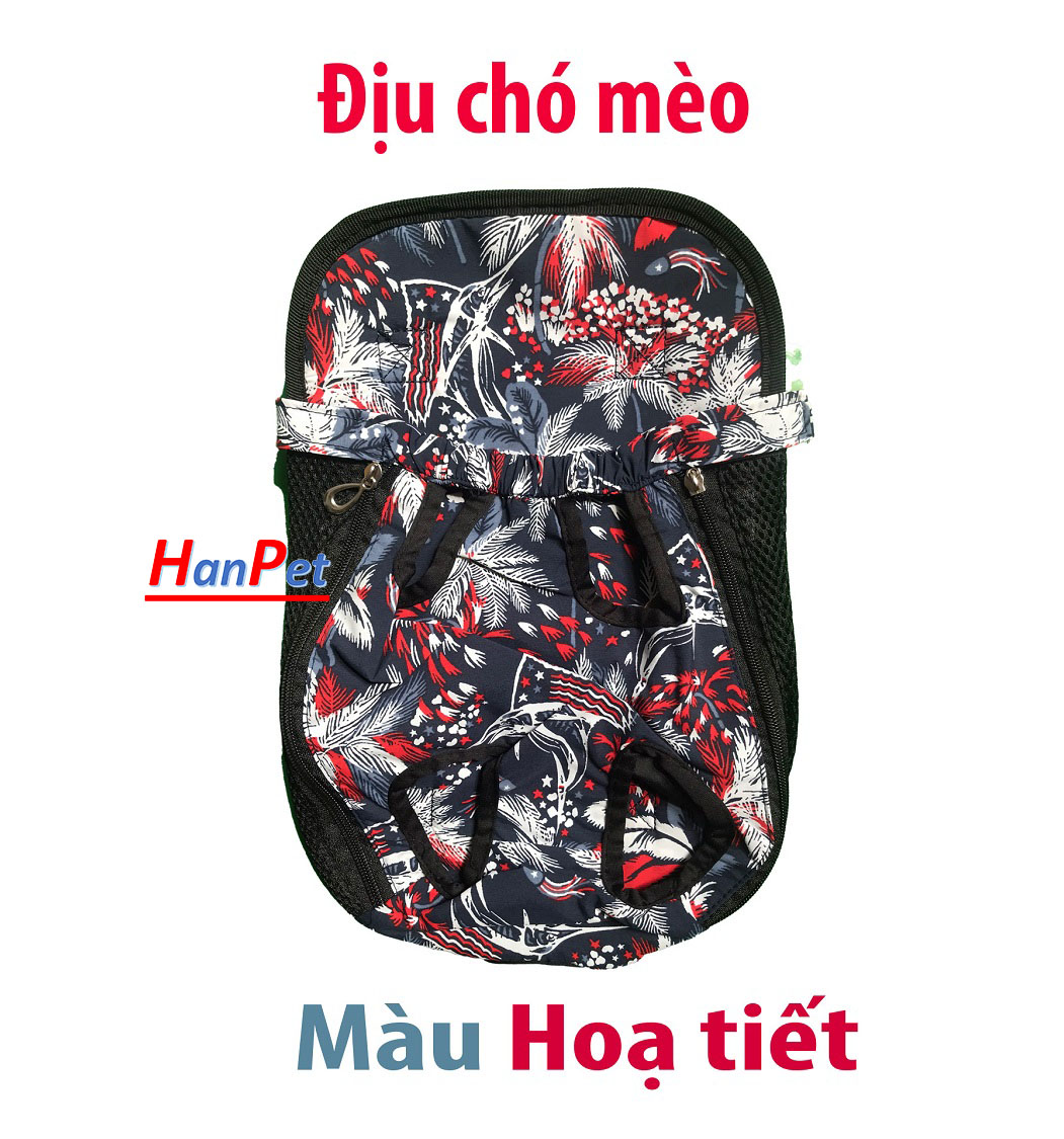Địu cho chó mèo thú cưng - túi đeo thú cưng - vận chuyển chó mèo - loại tốt - giá mềm
