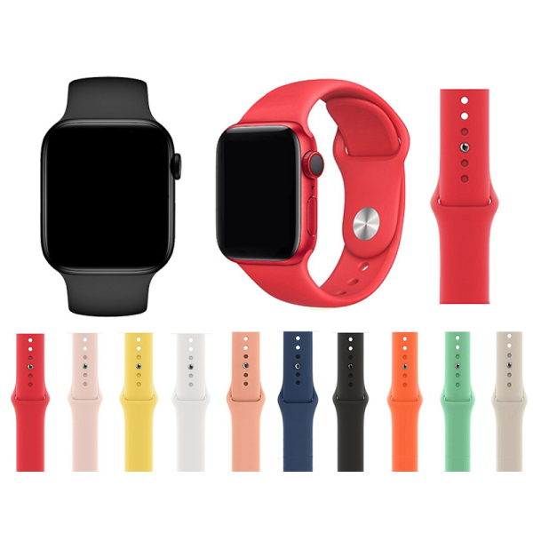 Dây đồng hồ Silicone Apple watch đủ dòng S500 T24 đủ màu
