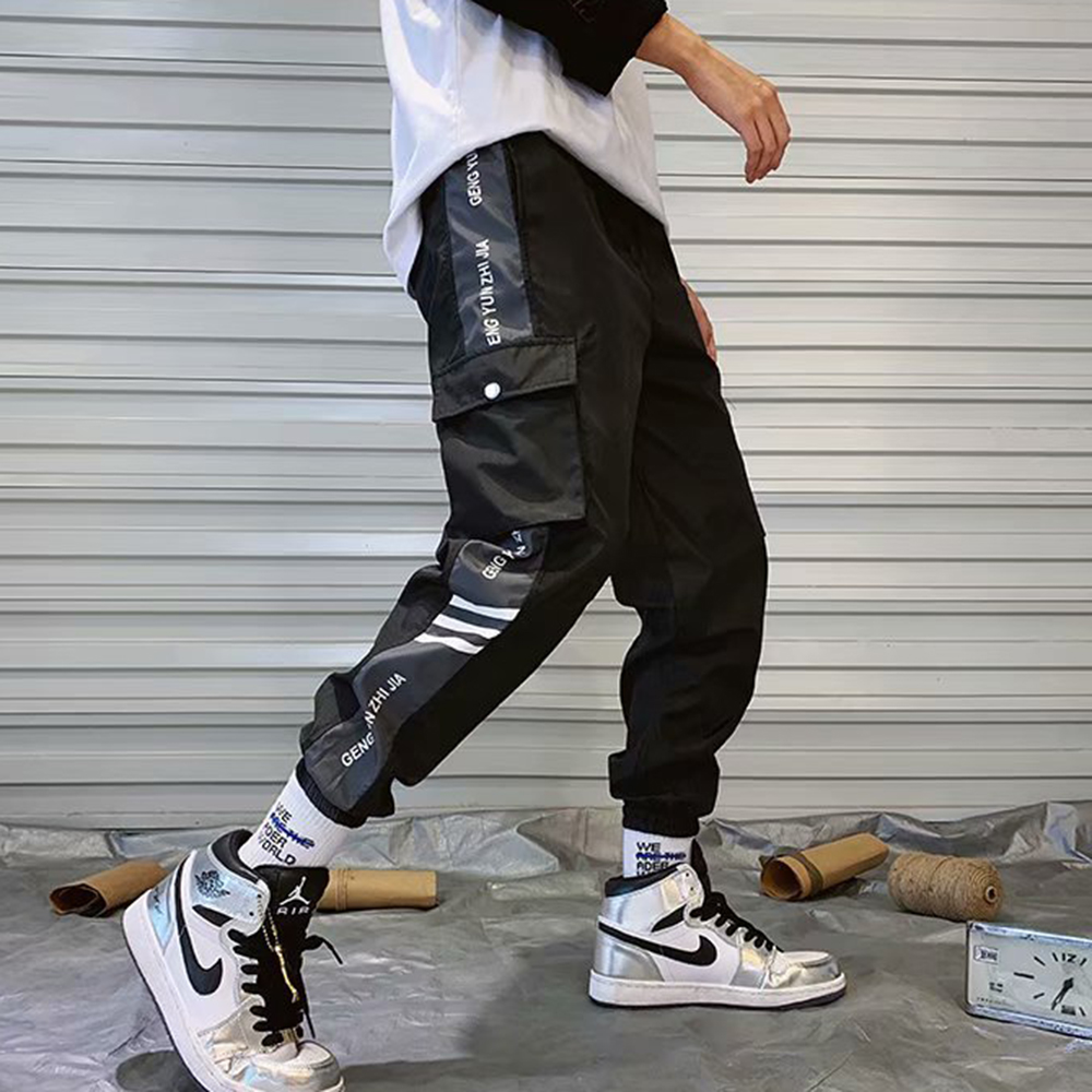 Quần Jogger Kaki Túi Hộp Phối Họa Tiết Sọc Quần Năng Động Kiểu Dáng Hàn Quốc Chất KaKi Cao Cấp Thời Trang 4MENHCM JOGGER NAM 9000051C