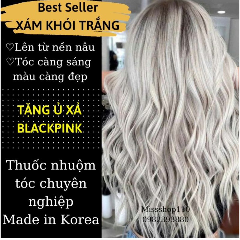 Thuốc nhuộm tóc bạch kim thảo dược hàn quốc