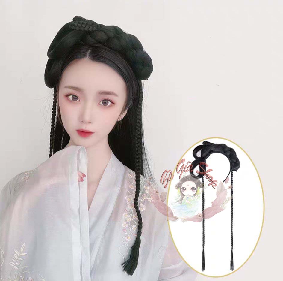 Búi cài tóc cổ trang tiện lợi set búi dùng sẵn