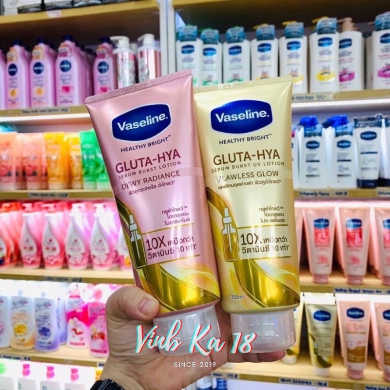 [AUTHENTIC] Vaseline Dưỡng Trắng Da 10X Serum Gluta-Hya Thái Lan 330ml