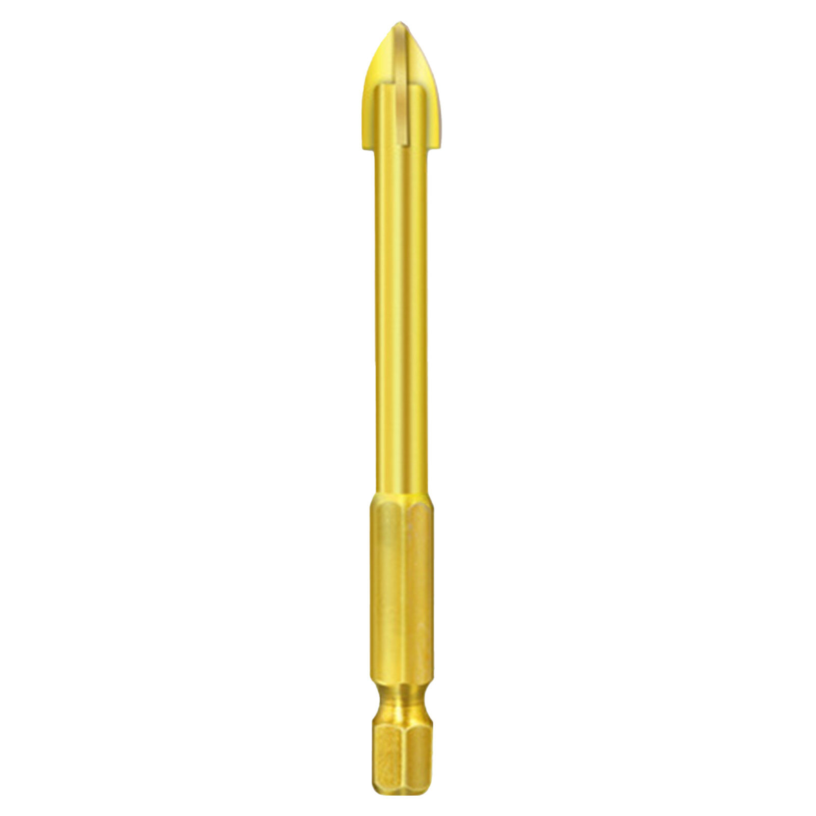 Farfi Practical Triangle Drill Bit Cross Head Long Service Life Universal Low Resistance Tip Drill Bit for Ceramic Tile