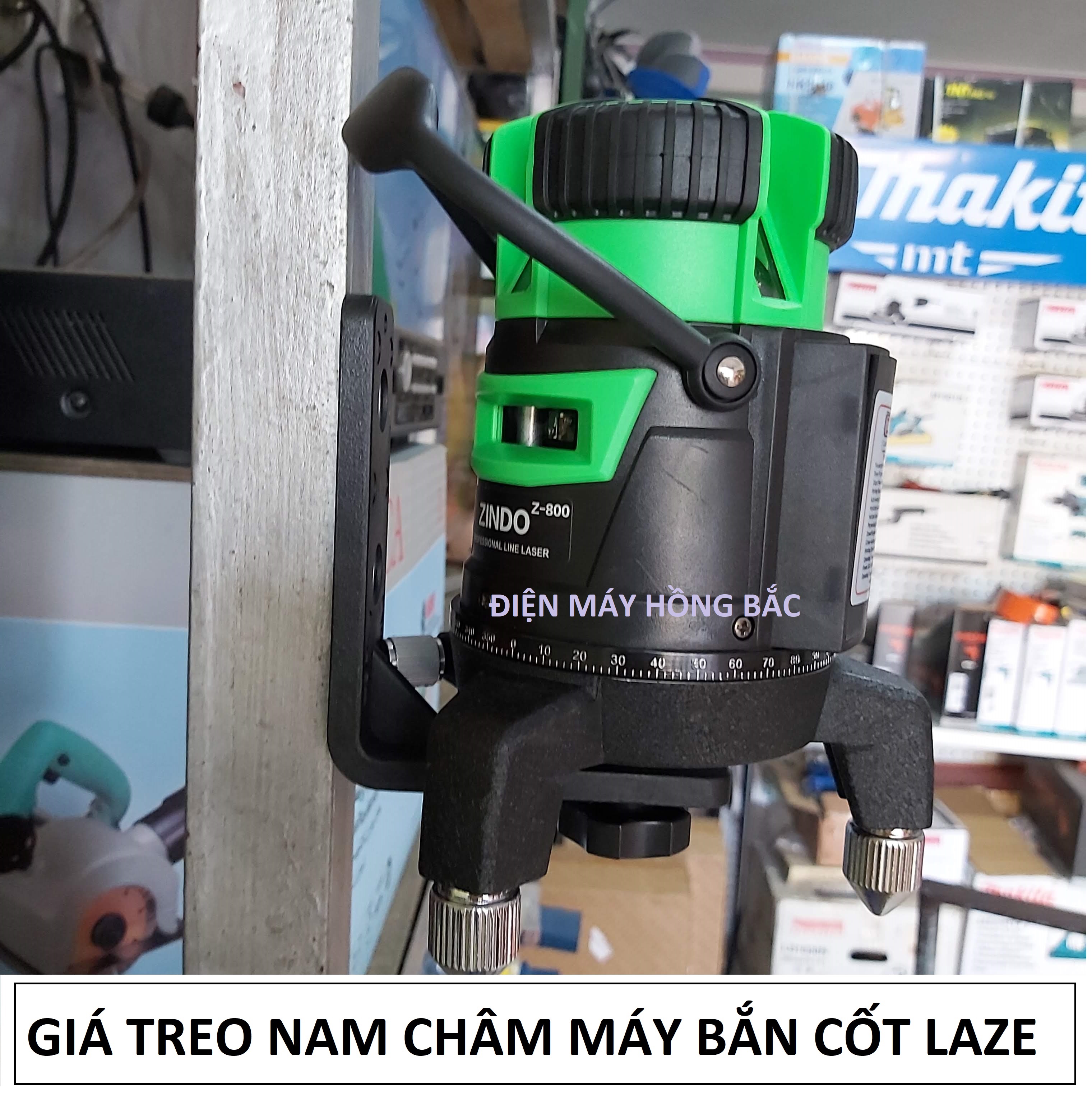 Giá treo máy cân bằng laze - đế nam châm