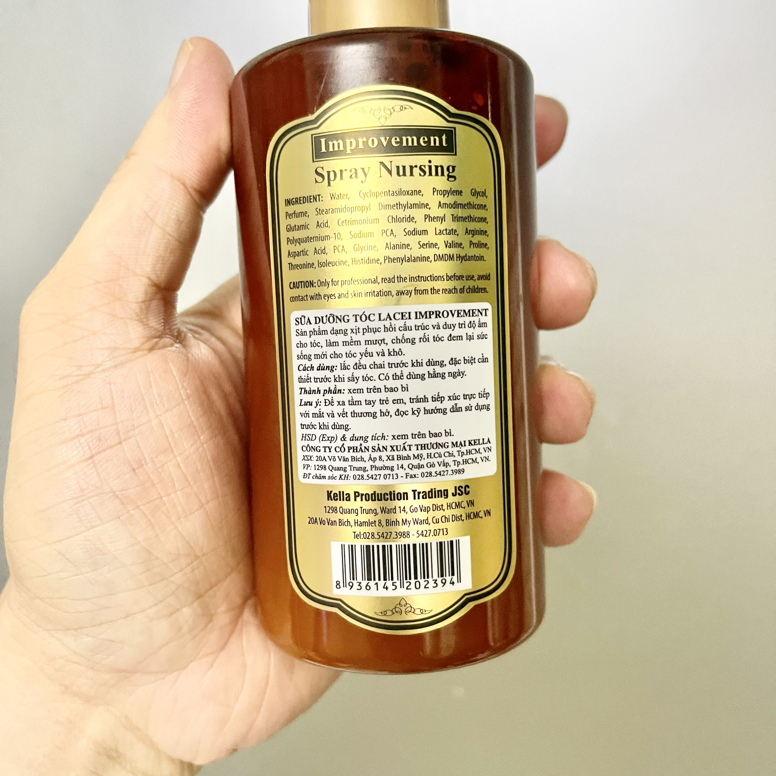 Xịt dưỡng tóc Lacei Impovement 250ml