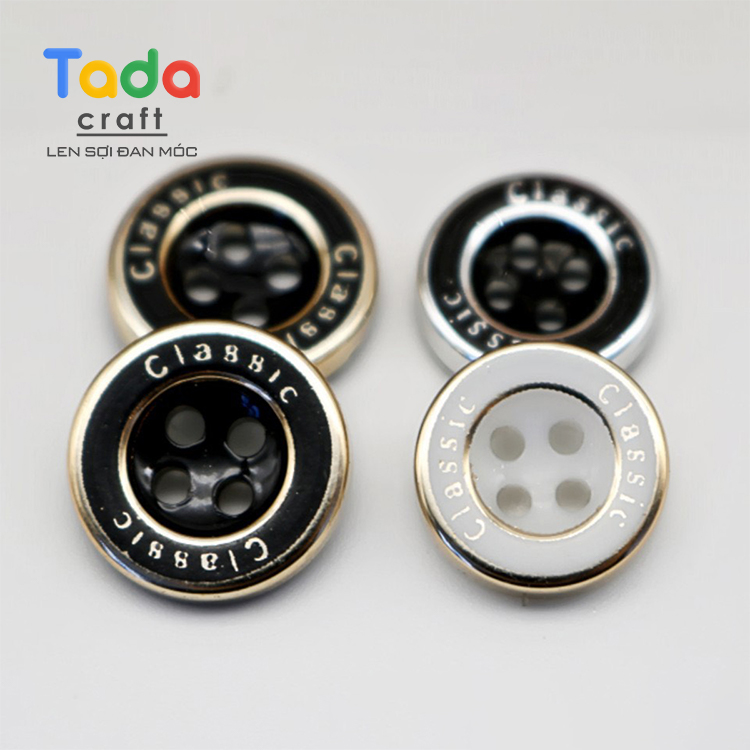 (Set 10) Nút Sơ Mi Xi Size 10mm