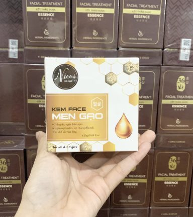 Kem Face Men Gạo Nicos CHÍNH HÃNG [ MẪU MỚI NIKOS ] dưỡng trắng,ngừa thâm sạm,ngăn ngừa nám,tàn nhang, đồi mồi, se khít lỗ chân lông hiệu quả [Dùng Là Mê]