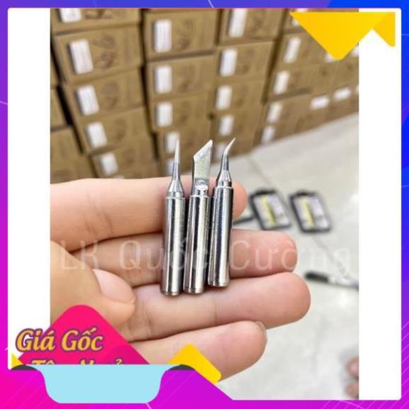 (sỉ lẻ) Mũi hàn 936 Mechanic (mũi bạc) cong, thẳng, dao PGST2