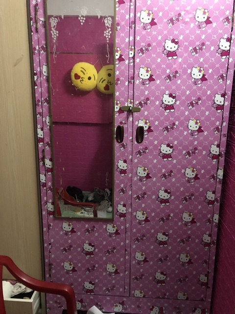 Giấy Dán Tường Kitty Hồng (Dài 10m, Rộng 45cm)