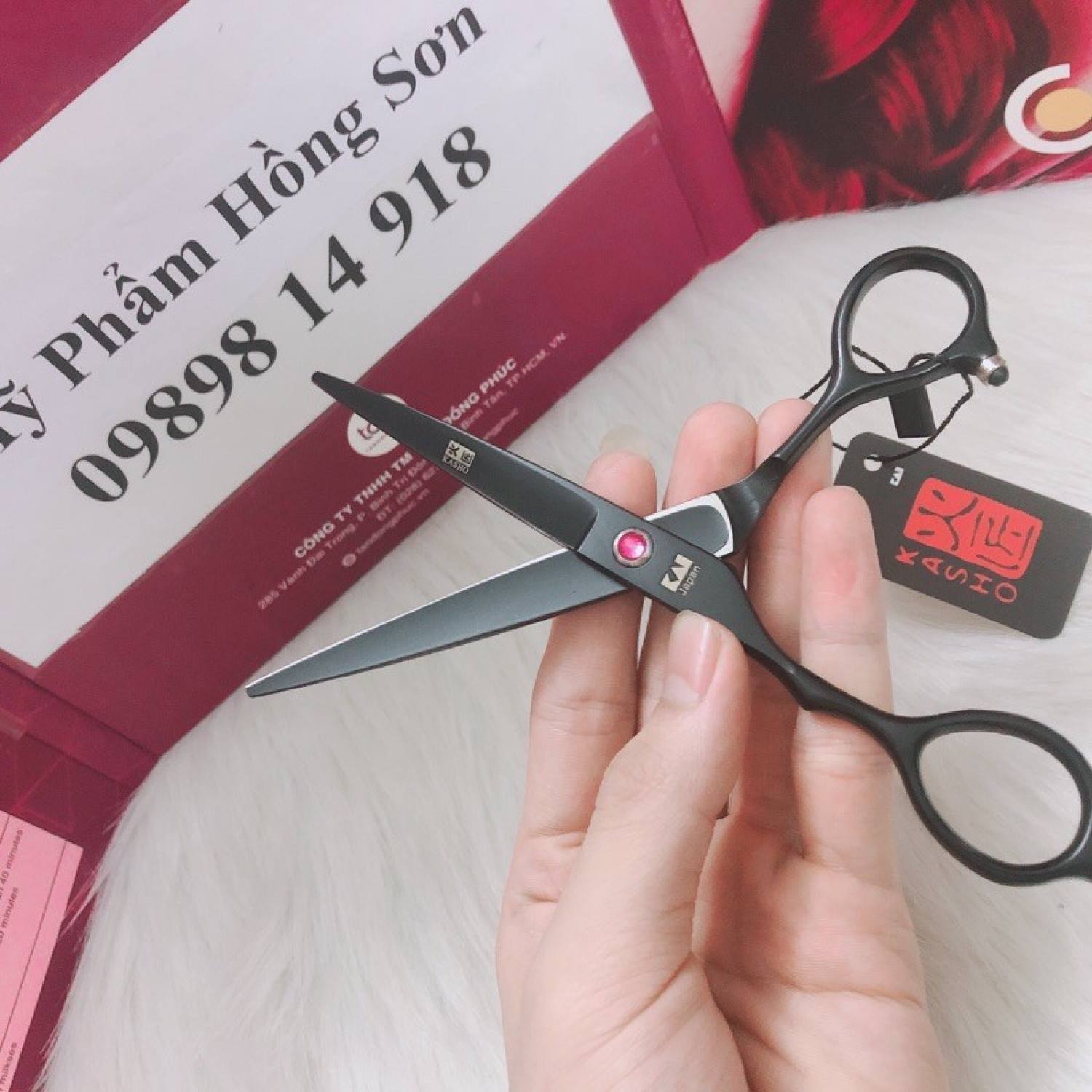Kéo cắt tóc kai barber tay trái cao cấp 6.0