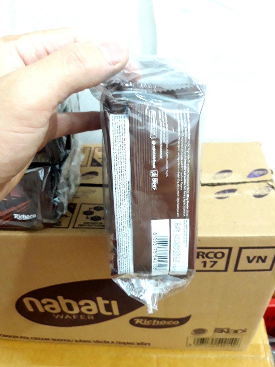 COMBO 60 Cái x 17g Bánh Xốp Nabati Socola