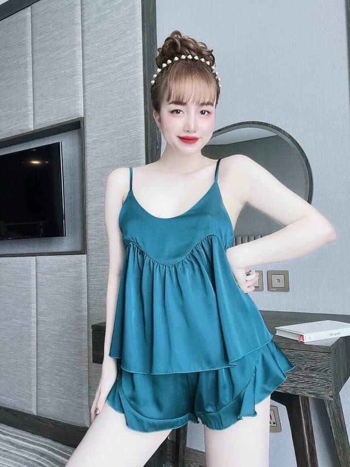 Set Bộ Lụa Satin Xịn Mịn Freesize Dưới 60kg