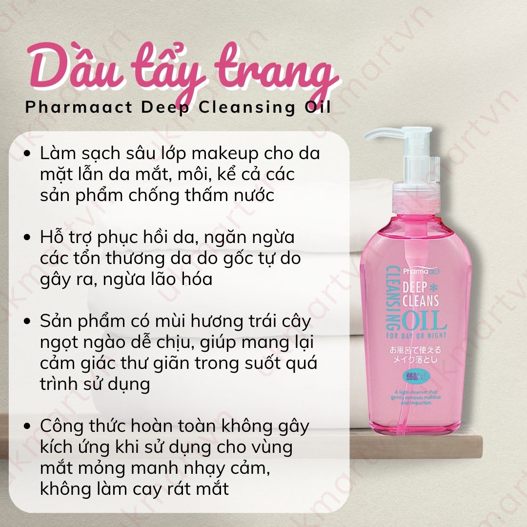 Dầu Tẩy Trang Pharmaact Deep Cleansing Oil 160ml