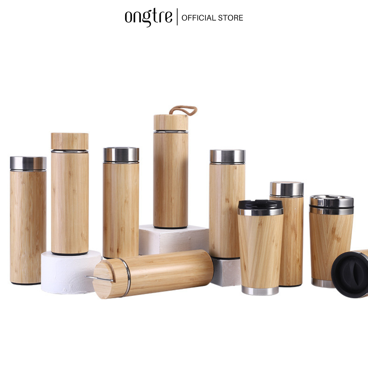 Bình giữ nhiệt vỏ tre 350/400ml