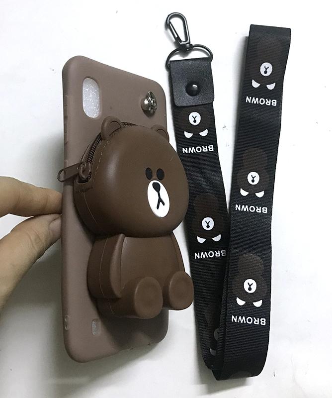 Ốp Lưng Thú Túi Samsung Galaxy A10 kèm dây đeo ( CHỌN HÌNH )