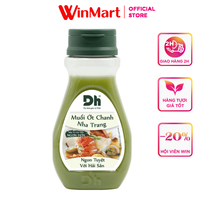 [Siêu thị WinMart] - Muối ớt chanh Nha Trang DH FOODS chai 200g