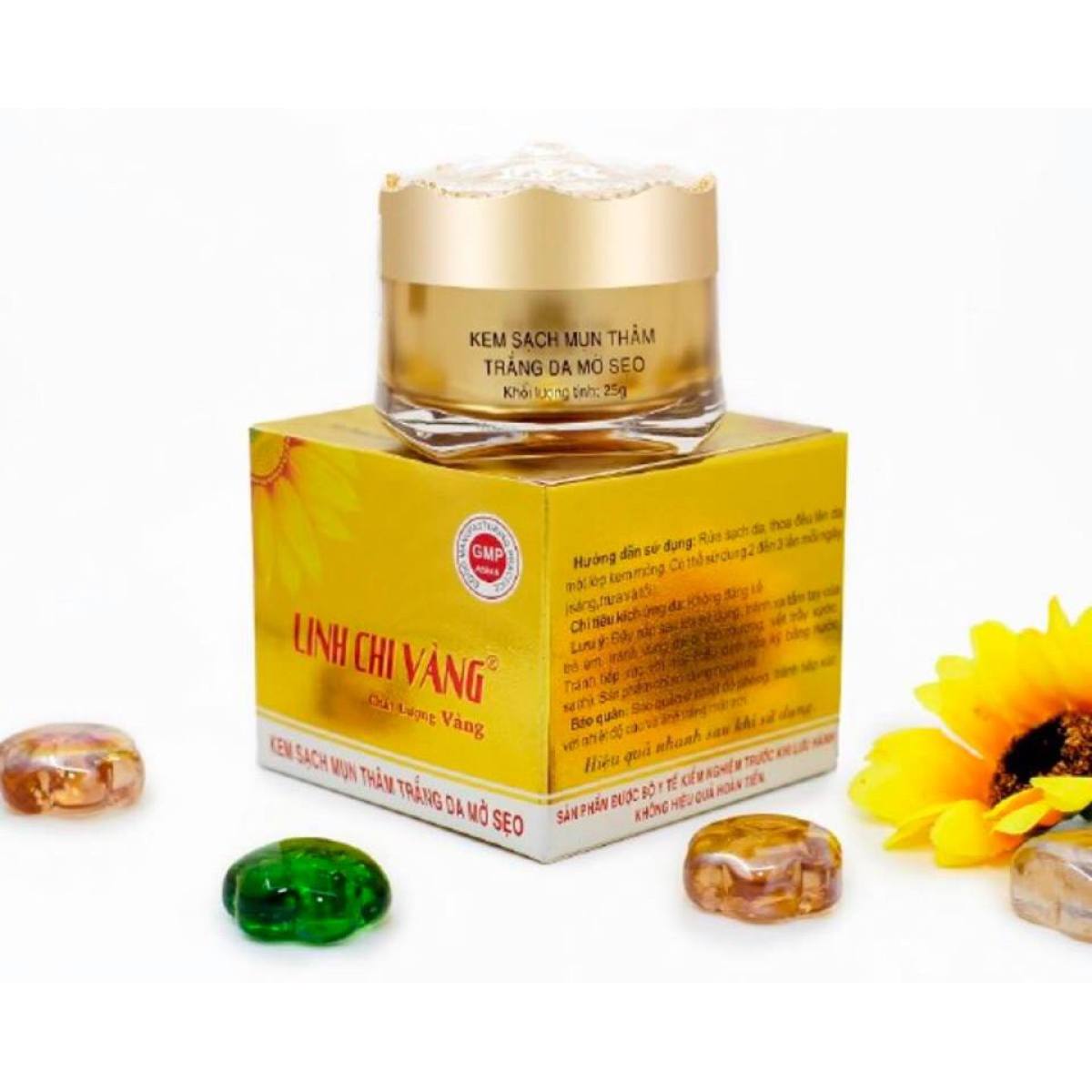 KEM SIÊU TRẮNG LINH CHI VÀNG 25G