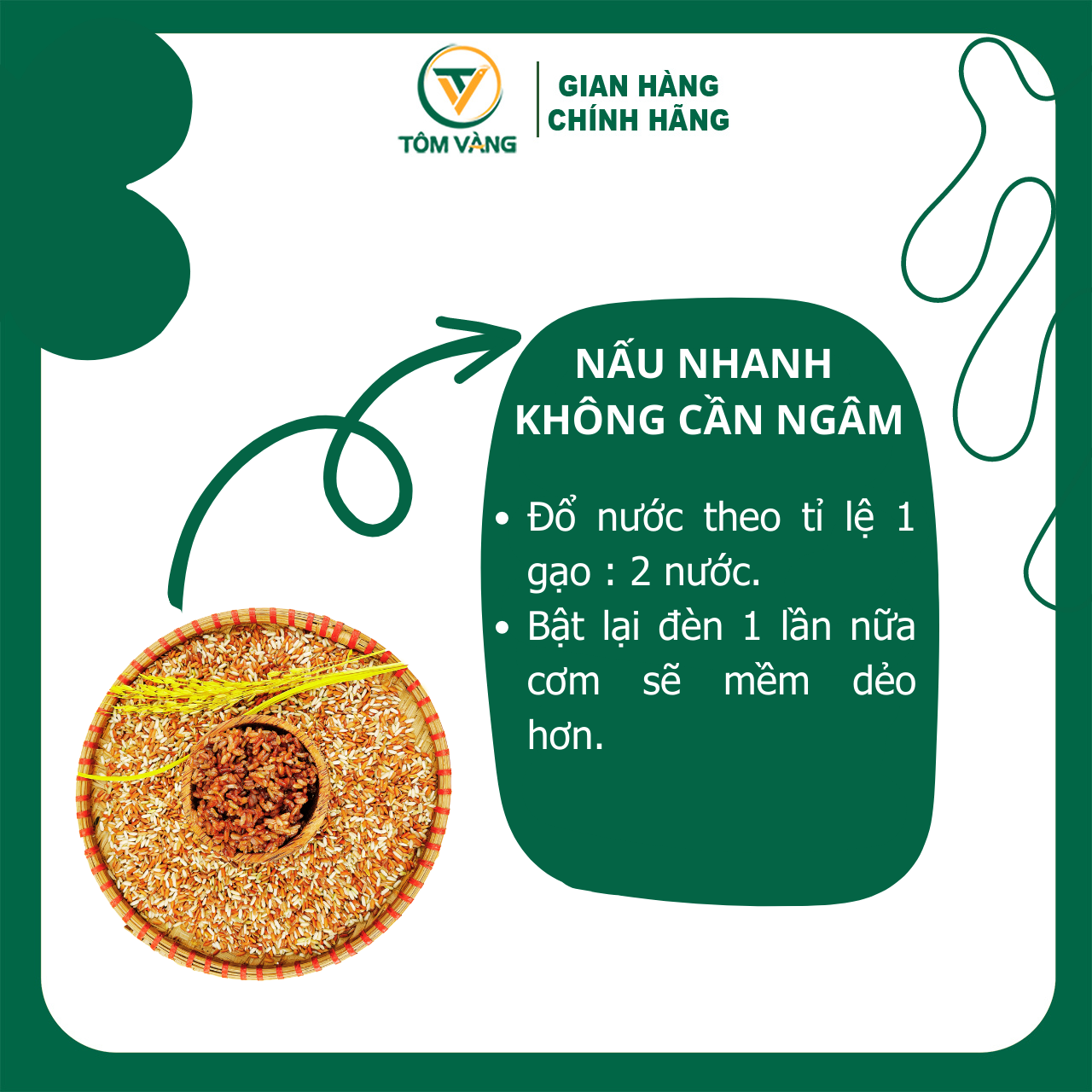 Combo 2Kg Gạo Lứt Dẻo Điện Biên (Mỗi Túi 1Kg Hút Chân Không)