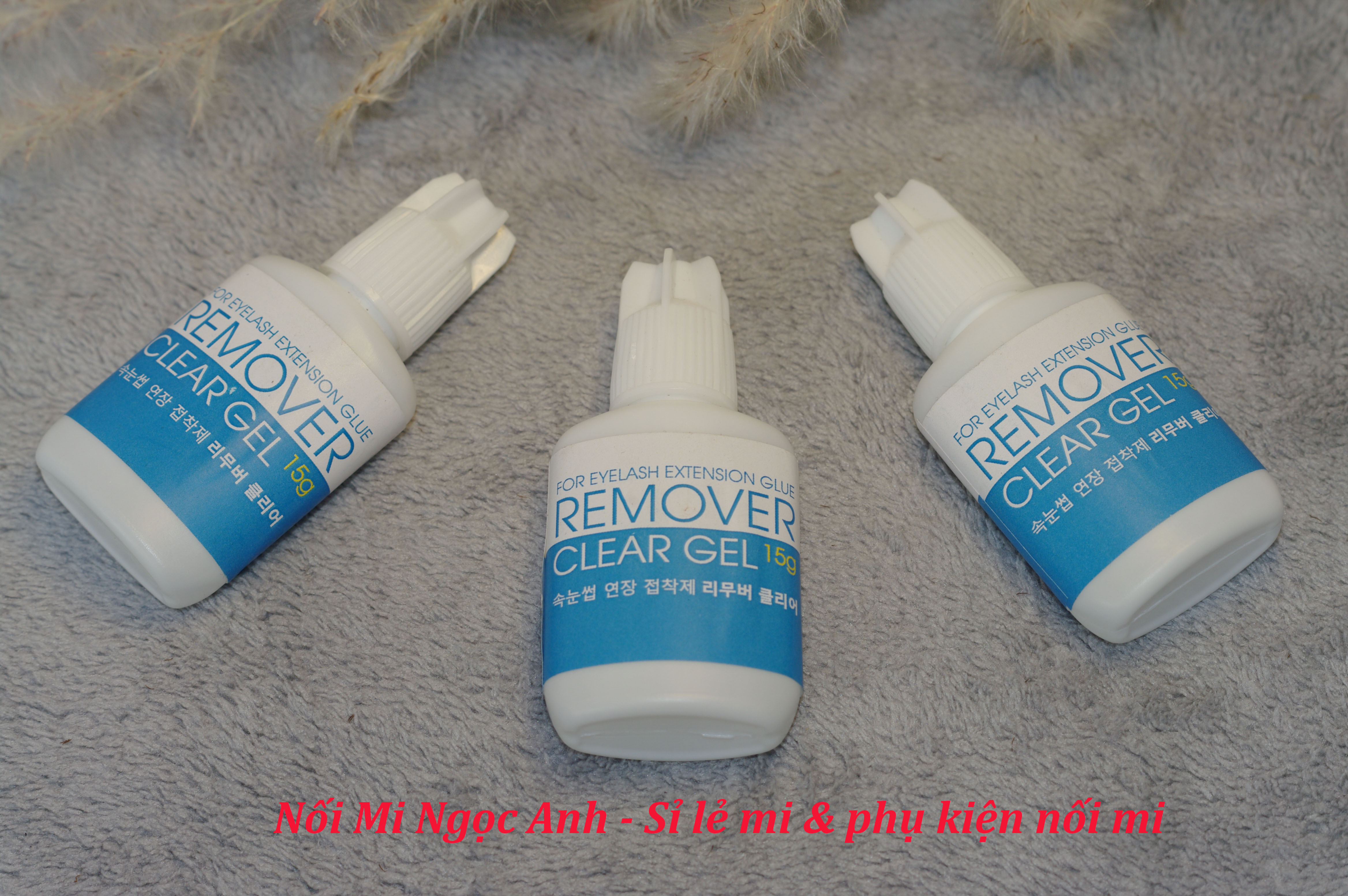 Gel tháo mi xanh remover clear gel