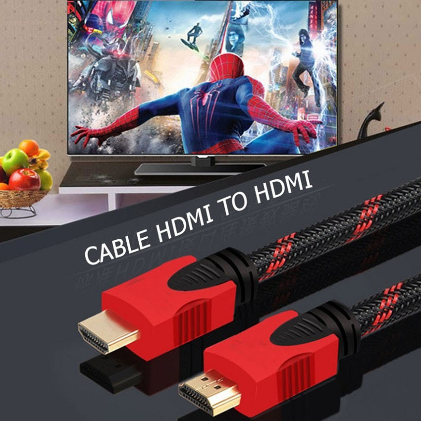 Cáp HDMI dài 30m dây lưới tròn