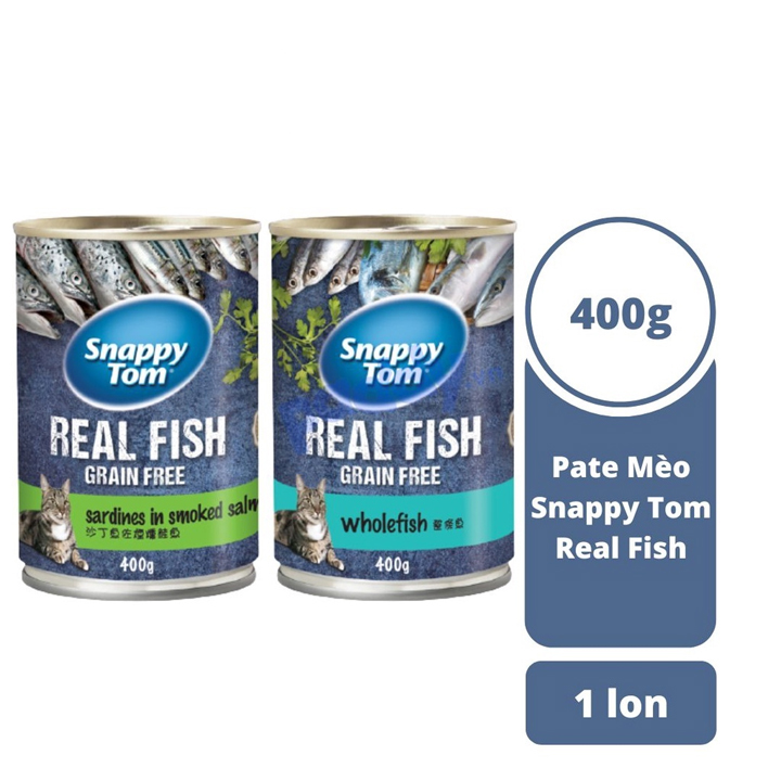 Pate Lon Cho Mèo Lớn Snappy Tom - Lon 400g Gram