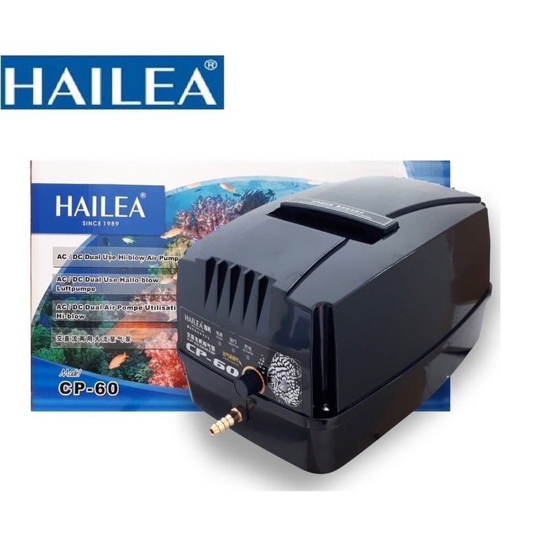 Máy sủi oxy tích điện hailea cp-60 cpa-120 dùng cho hồ cá koi