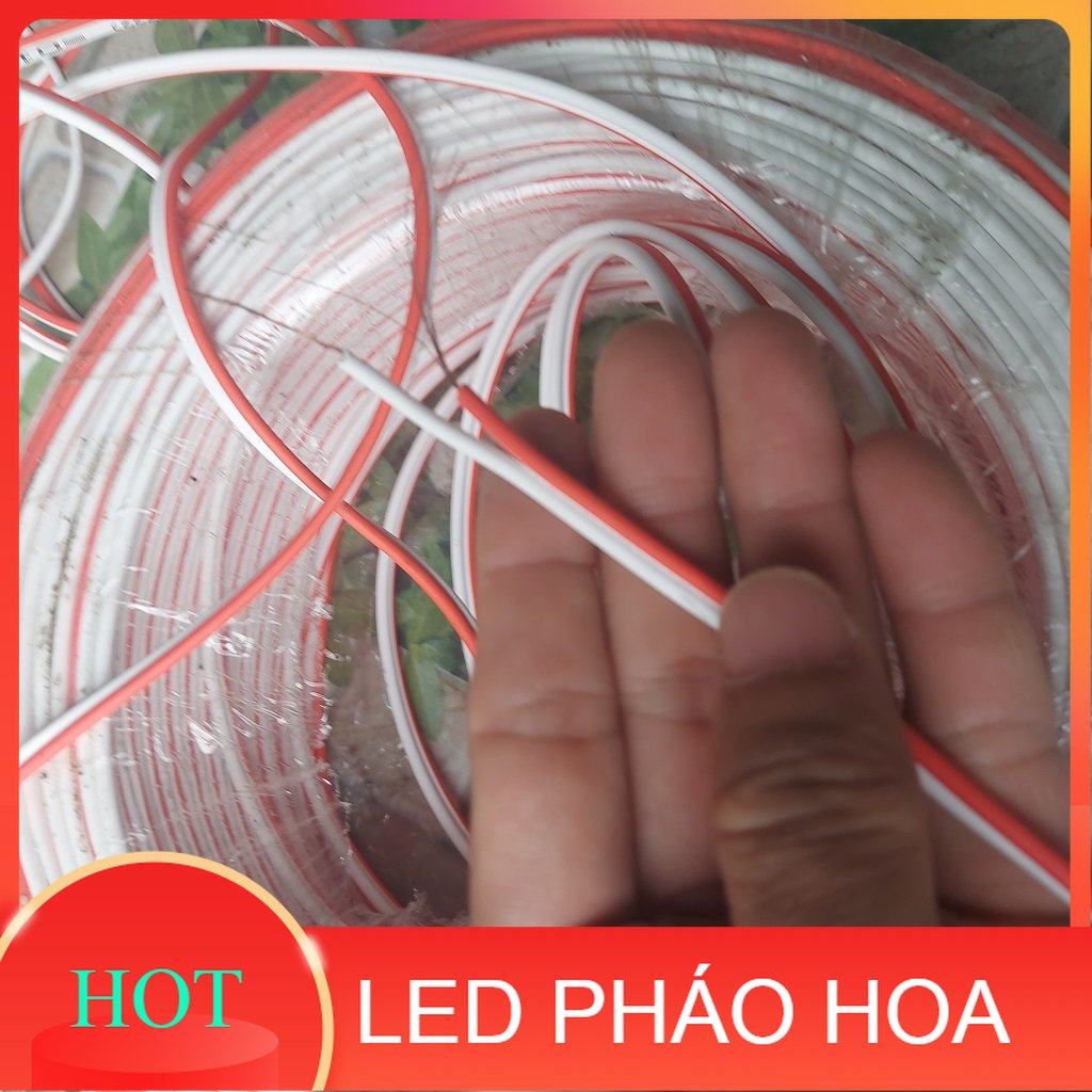 Dây điện súp đôi đỏ trắng 2×0,70 mm