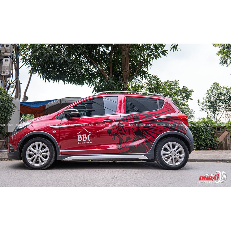 Tem Dán Sườn Xe Fadil Hổ Báo Cá Tính