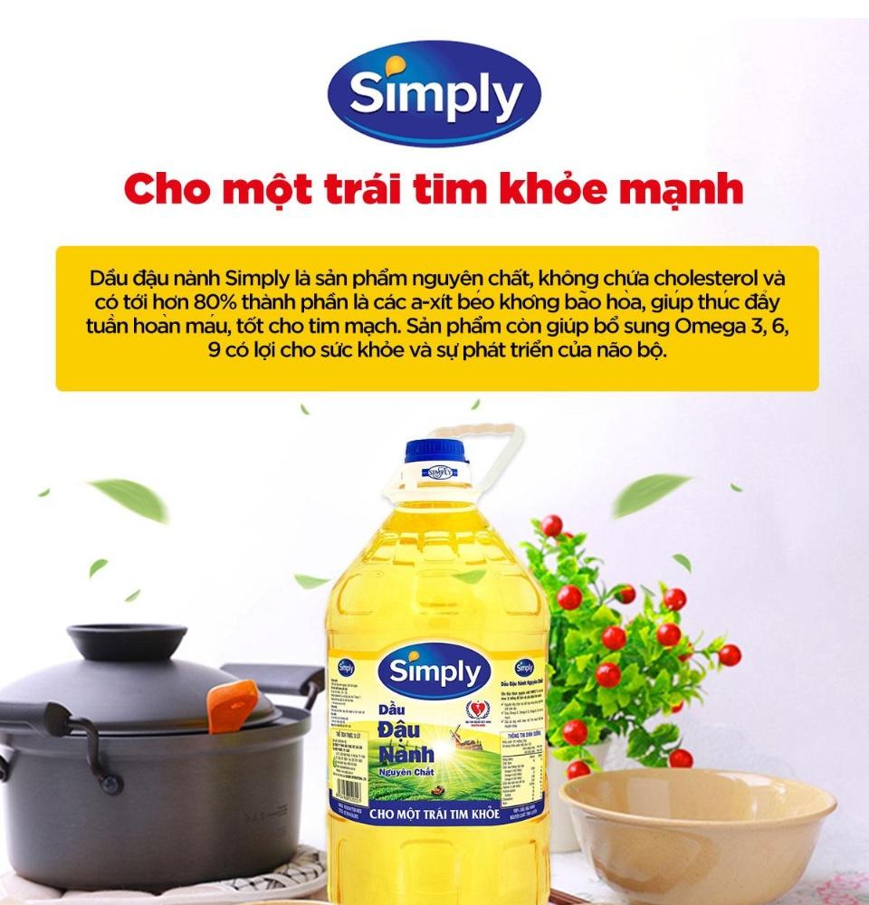Dầu Ăn Đậu Nành Simply 5L