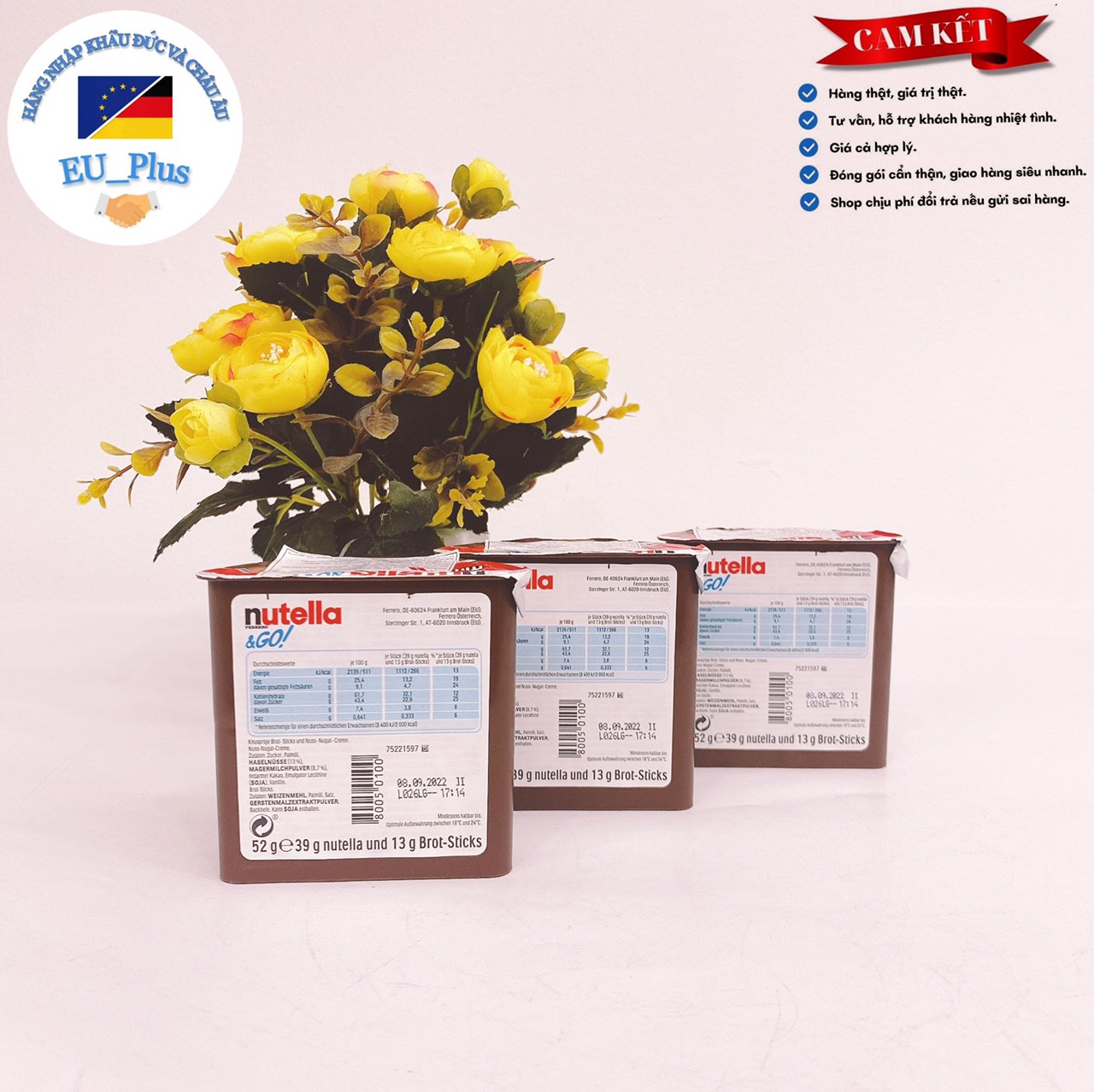 Bánh quy chấm ca cao Nutella 52g
