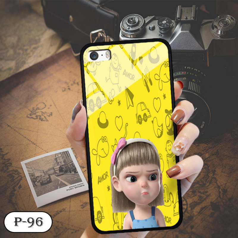 Ốp kính in hình cute IPHONE 5S