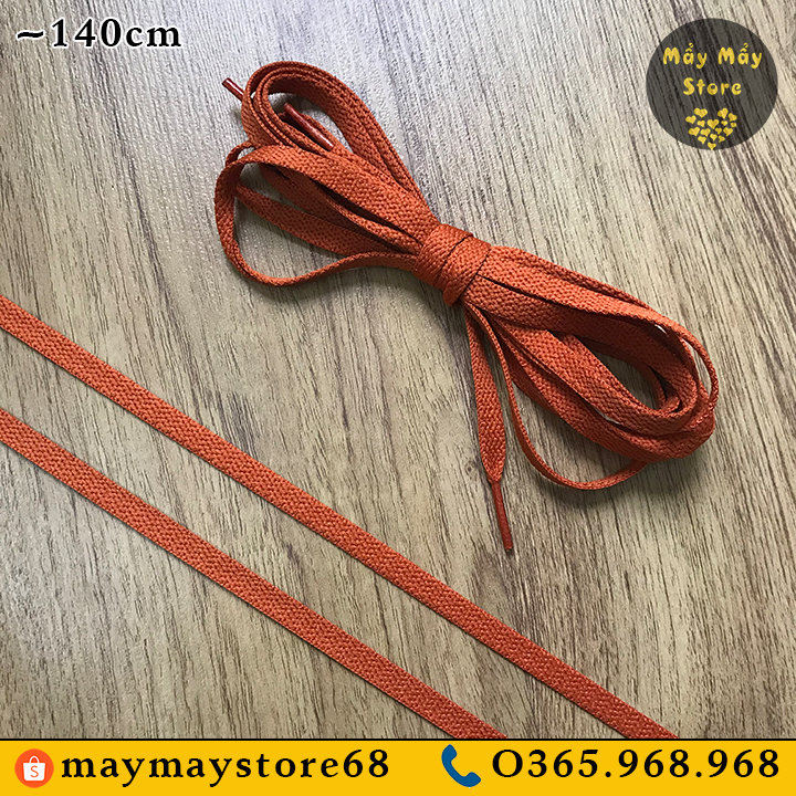 Dây Giày Dẹt Màu Nâu Đất ~1m4