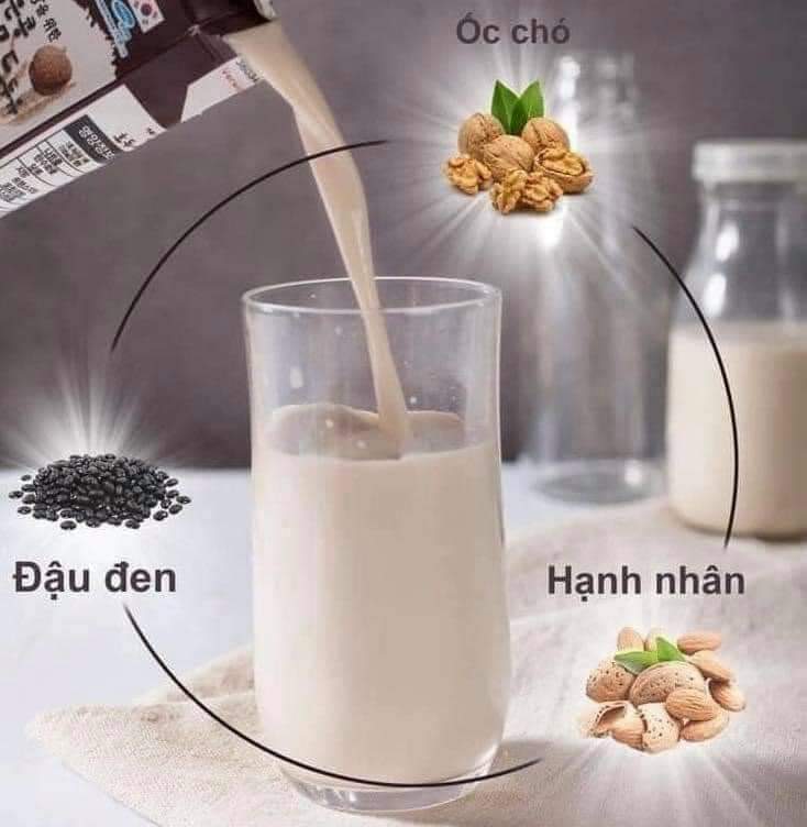 Sữa hạt nhân đậu đen óc chó