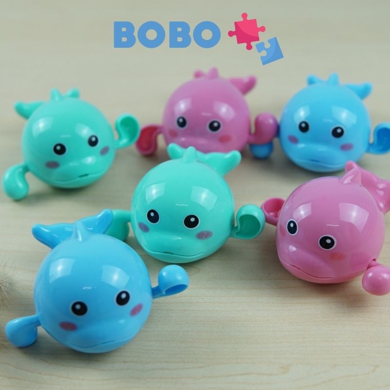 Đồ Chơi Vặn Cót Dưới Nước, Rùa Con, Cá Heo Vặn Cót - Đồ Chơi Dưới Nước Cho Bé