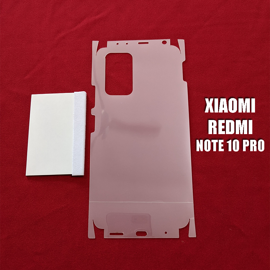 Miếng dán ppf full lưng viền xiaomi redmi note 10 pro