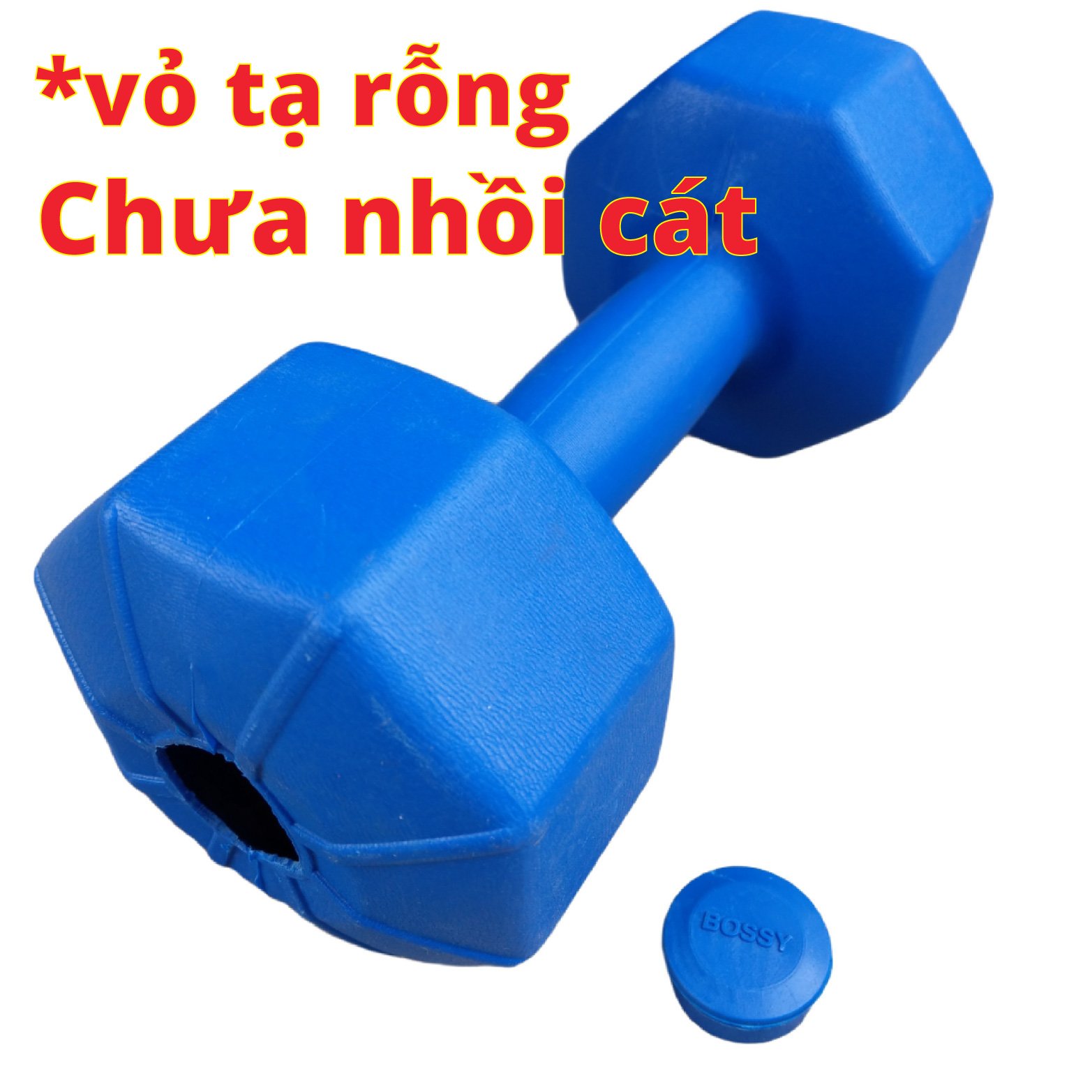 Vỏ tạ tay nhựa 2KG (Chưa đúc)