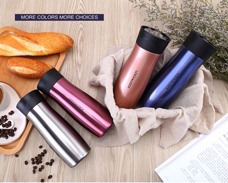 [HCM]Bình Giữ Nhiệt Bằng Thép Không Gỉ Lock&Lock Pin Tumbler LHC3229 (420ml)