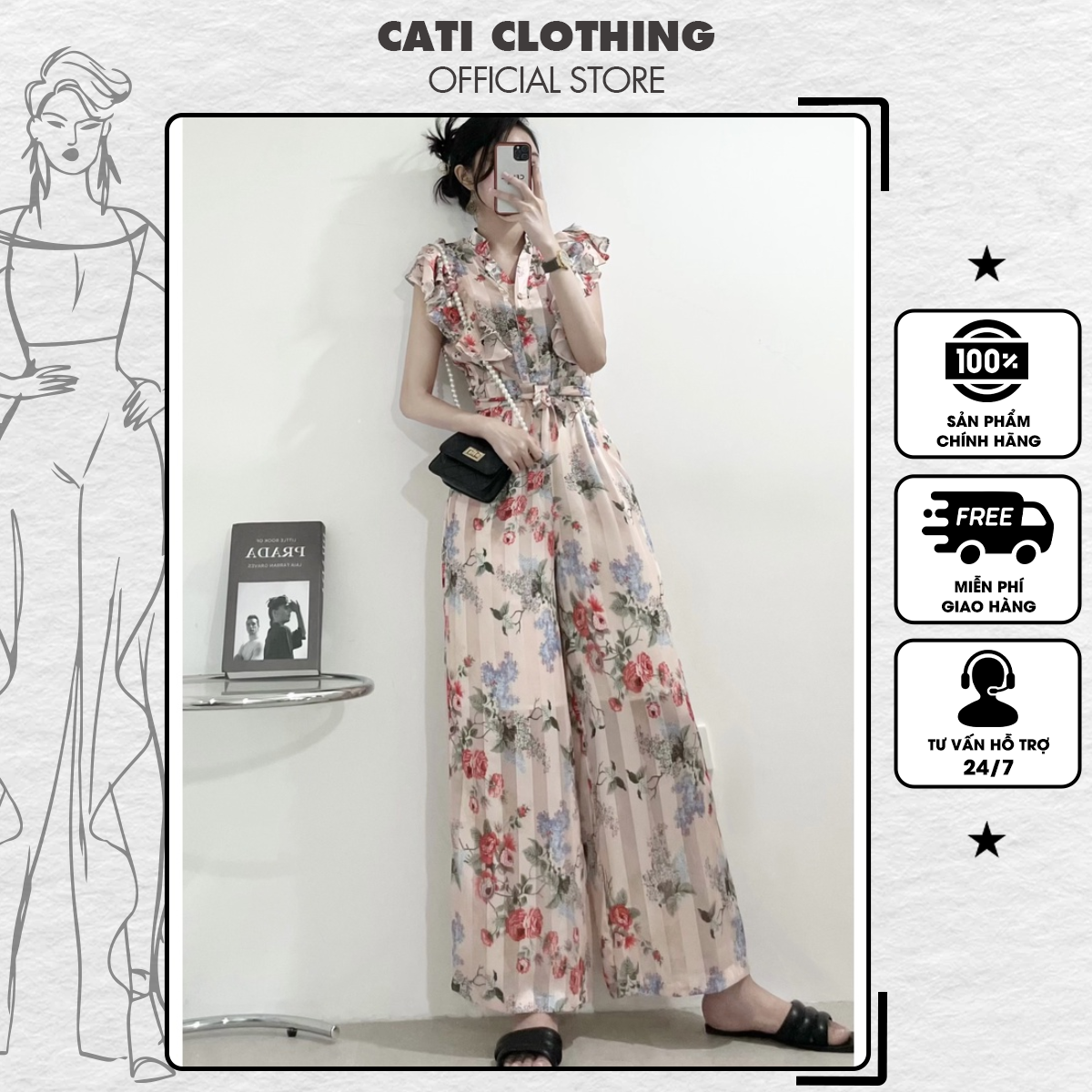 CATI Jum hoa màu mới siêu xinh siêu sang chảnh 2106